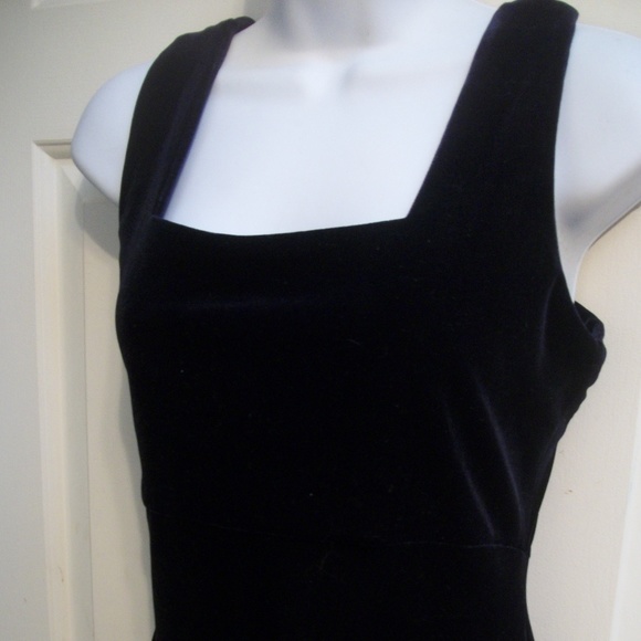 VINTAGE Velour Evening Dress BARE BACK Size 40 Euro  Fits Size Small  --- - Picture 5 of 5